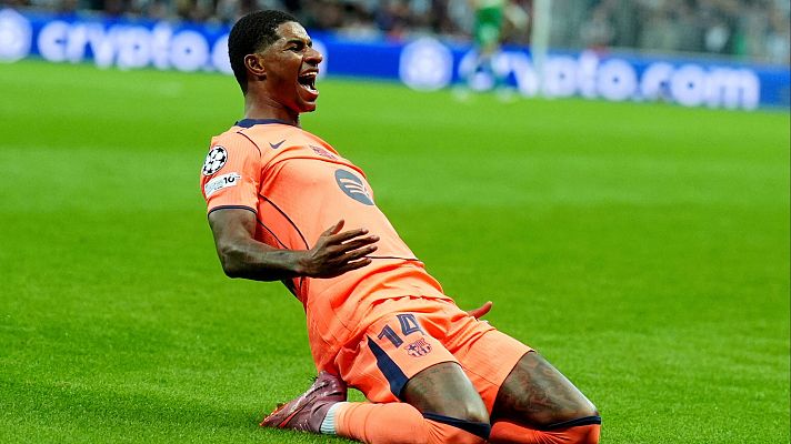 Champions League - Rashford sobre Flick: 'Es un entrenador muy bueno, es un placer trabajar con él'