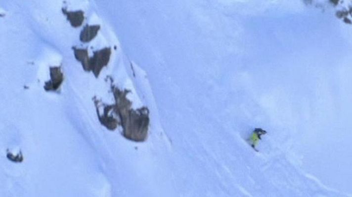 Telediario 1 - Descensos extremos en la Copa del Mundo de esquí