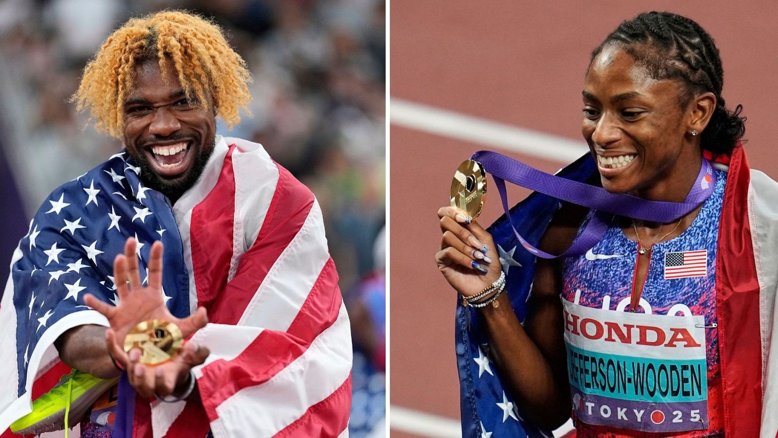 Mundiales de atletismo | Noah Lyles y Melissa Jefferson-Wooden, oro en 200 m - Atletismo | Ver