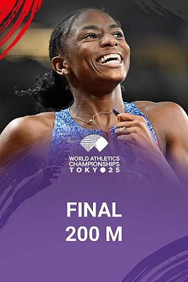 Atletismo - Mundial de atletismo Tokio 2025. Final femenina de los 200 m