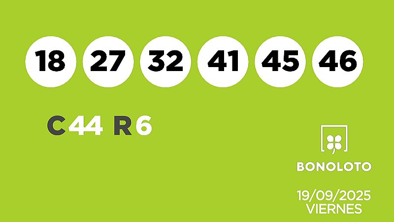Sorteo de la Lotería Bonoloto del 19/09/2025 - Ver ahora