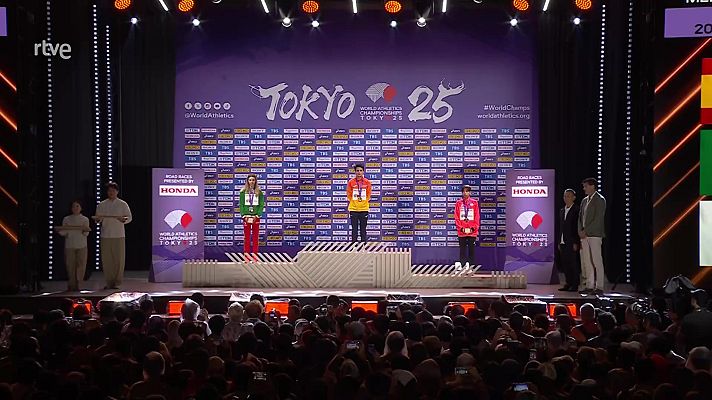 Atletismo - Campeonato del Mundo Aire Libre. Entrega medallas 20 km Marcha