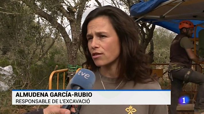 Informatiu Balear - Excavaciones en el Pou de s'Àguila de Llucmajor (Baleares)