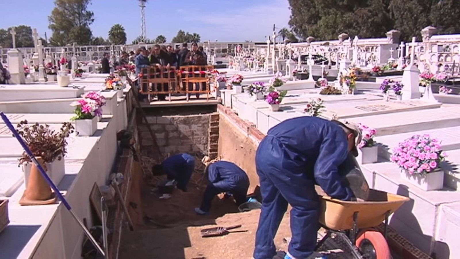 Exhumación de fosas en el cementerio de San Roque de Puerto Real (Cádiz) | Ver ahora