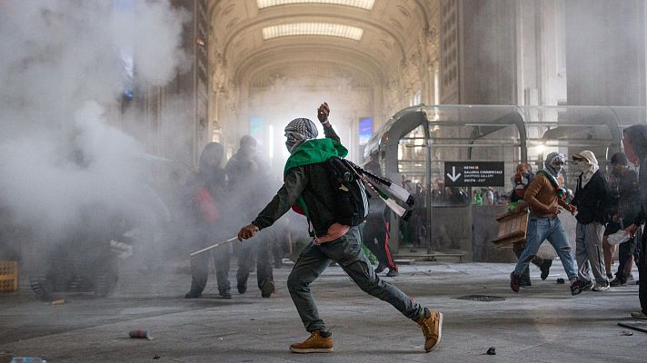 La tarde en 24h - Italia muestra su apoyo a Palestina en una jornada de protestas multitudinarias