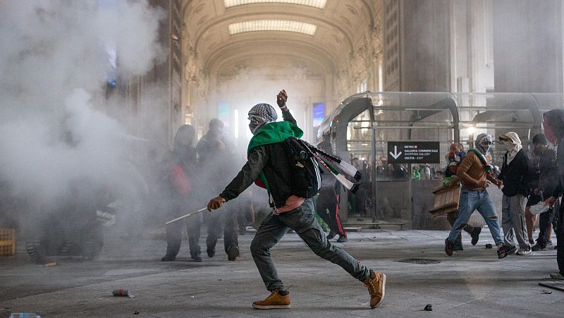 Italia muestra su apoyo a Palestina en una jornada de protestas - La tarde en 24h | Ver