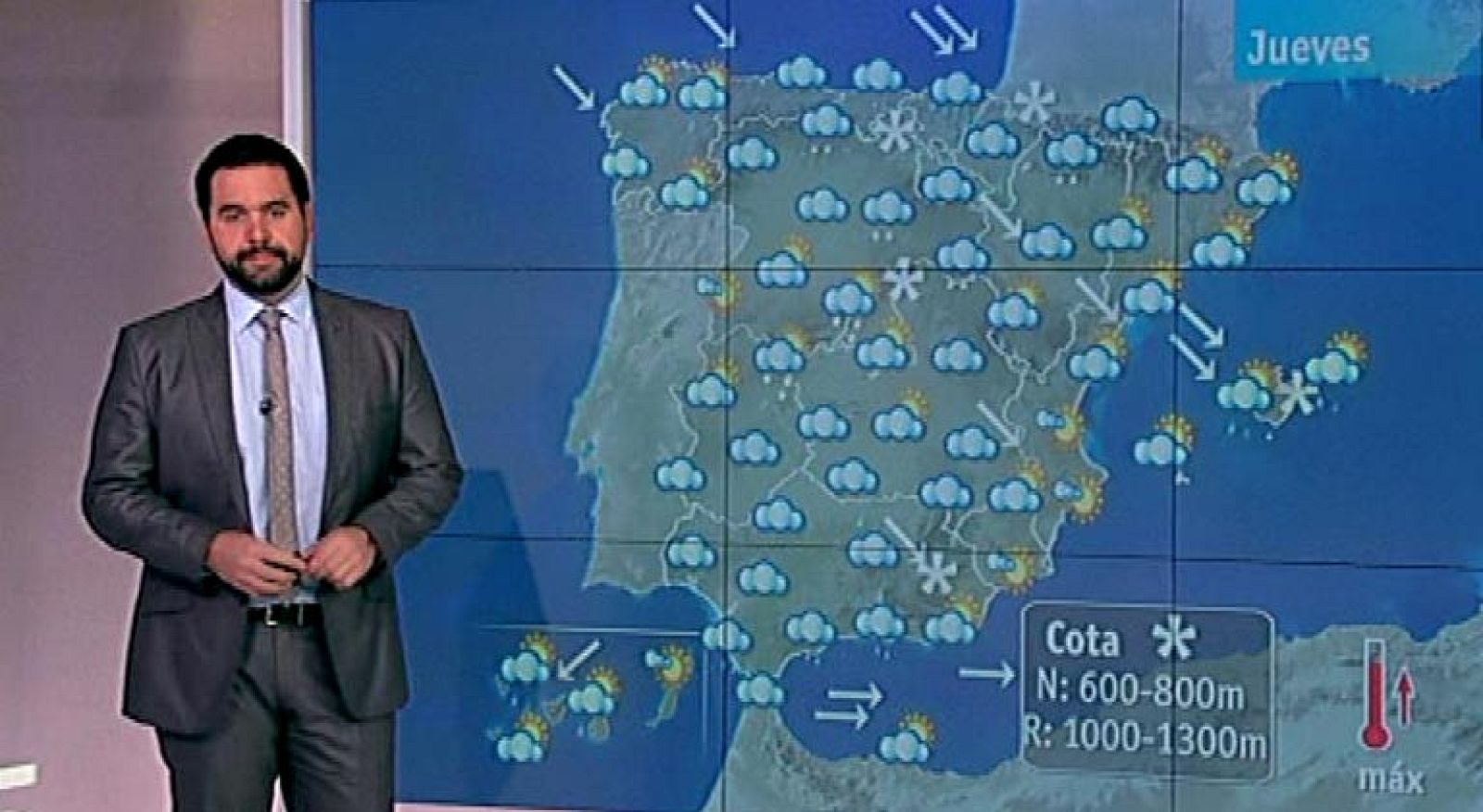 Viento moderado, lluvia y temperaturas más elevadas para hoy