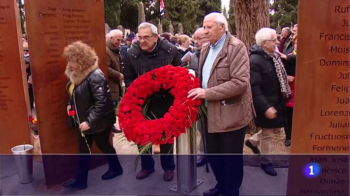 Informativo Telerioja - Recuerdo en las fosas del cementerio de Logroño (La Rioja)