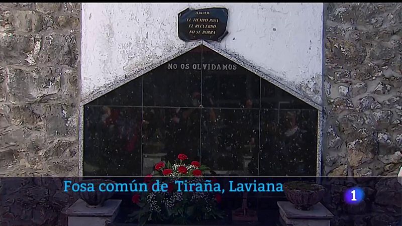 Homenaje en la fosa del cementerio de Tiraña (Laviana, Asturias) | Ver ahora