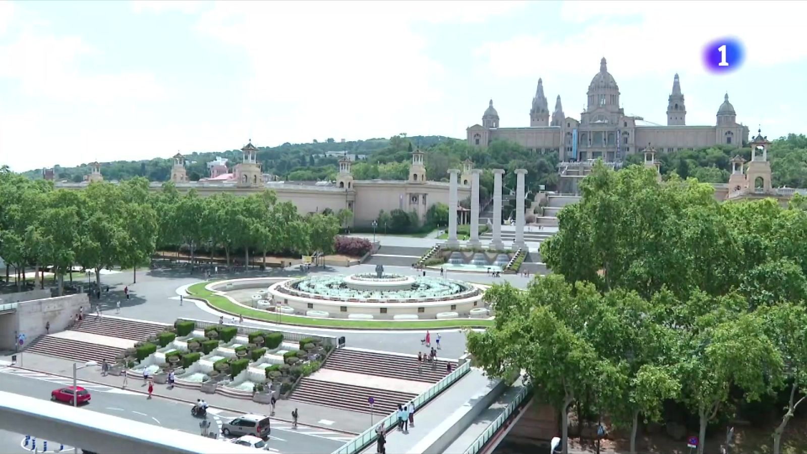 La Font Màgica de Montjuïc s'omple d'aigua de nou