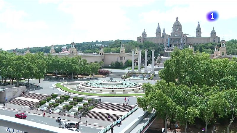 La Font Màgica de Montjuïc s'omple d'aigua de nou