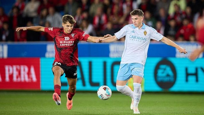 Resúmenes de LaLiga - CD Mirandés - Real Zaragoza: resumen del partido de la 7ª jornada Segunda