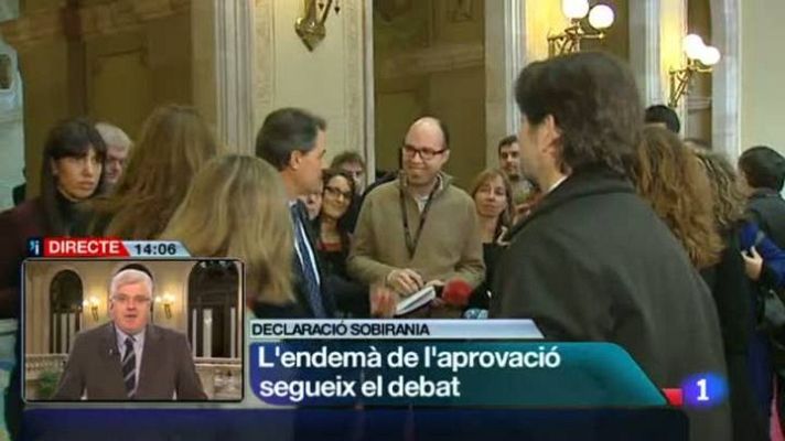 L'Informatiu - Aprovada la declaració, el govern català es planteja avançar cap a una consulta no vinculant