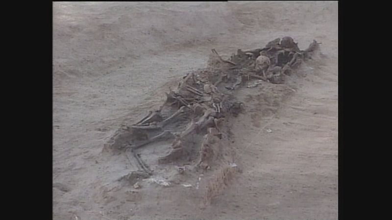 Exhumación en Nuestra Señora de Basardilla en Olmedillo de Roa (Burgos) | Ver ahora