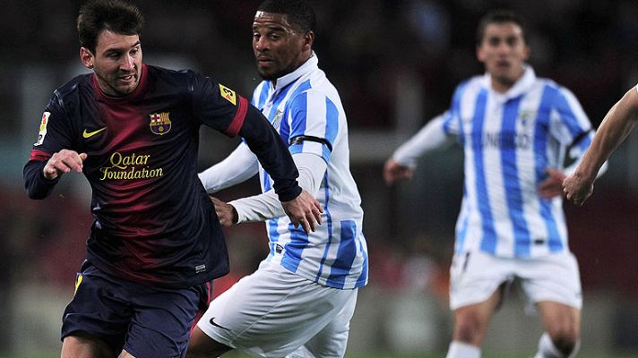 Telediario 1 - El Barça se la juega en Málaga