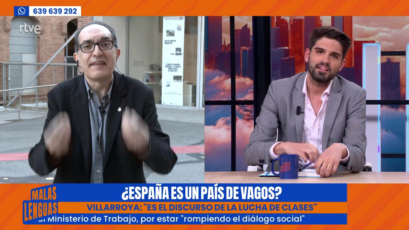 Villarroya responde a Garamendi: "Trabaja poco y cobra mucho" - Malas lenguas | Ver
