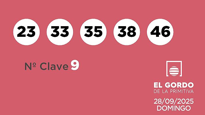 SELAE - Sorteo de la Lotería Gordo de la Primitiva del 28/09/2025