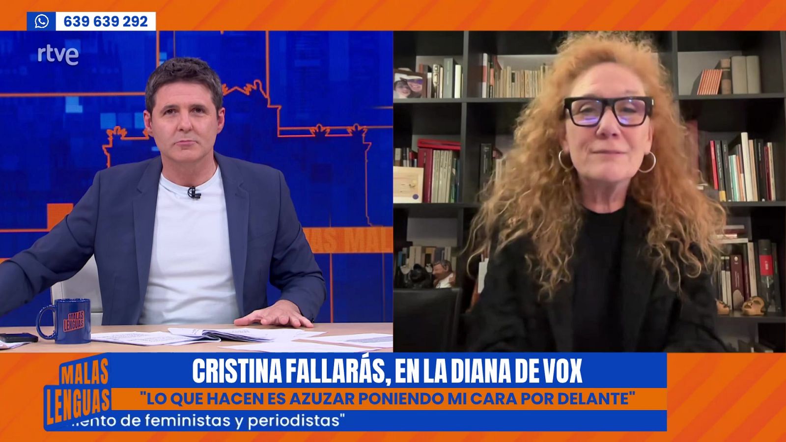 Vox lanza una campaña "de odio" contra Cristina Fallarás - Malas lenguas | Ver