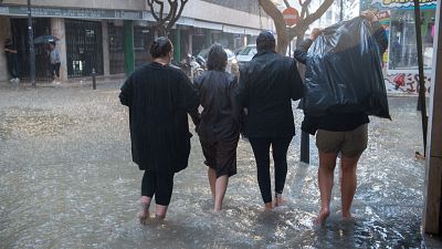 Lluvias torrenciales en Ibiza: el aviso rojo y la alerta no han llegado hasta mediodía