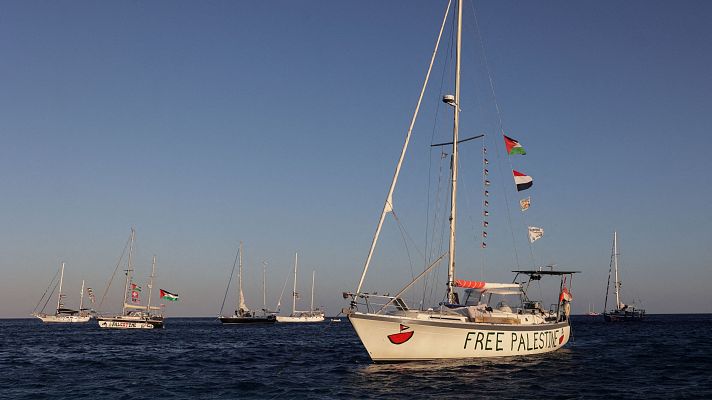 Informativo 24h - Los tripulantes de la flotilla avisan del inminente "bloqueo militar ilegal" por parte de Israel