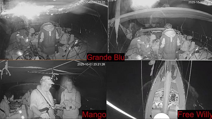 La noche en 24h - Israel intercepta varios barcos de la Flotilla con buques y cañones de agua para impedir su llegada a Gaza