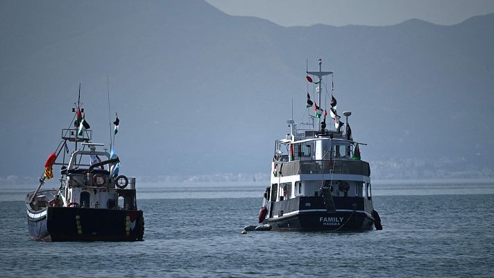Activista a bordo de la flotilla: \"Estamos intentado evitar la interceptación\"