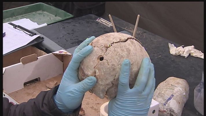 Informatiu Balear - Tramo final de la exhumación de la fosa de Porreres (Mallorca)