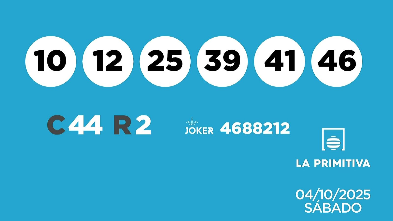 Sorteo de la Lotería Primitiva y Joker del 04/10/2025 - Ver ahora