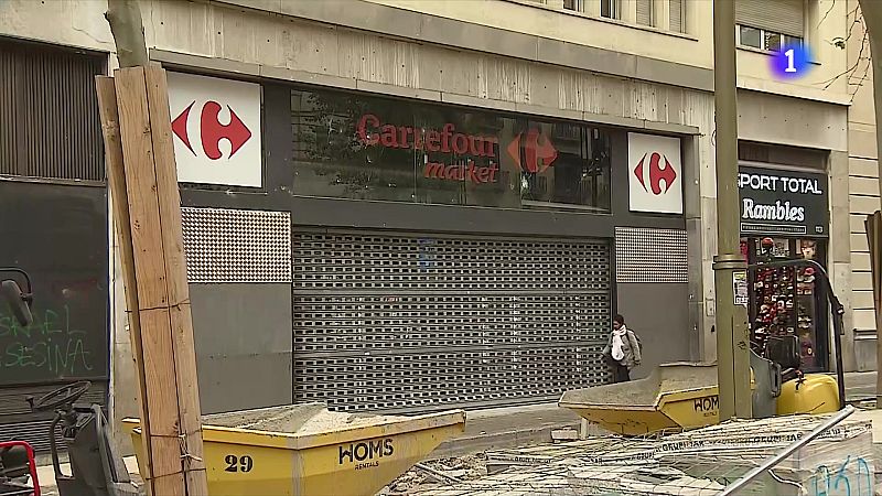 Aldarulls i càrregues policials a Barcelona