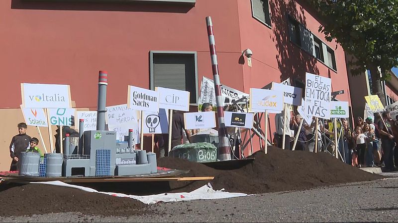 Protesta a Lleida contra els macroprojectes energètics