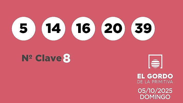 SELAE - Sorteo de la Lotería Gordo de la Primitiva del 05/10/2025