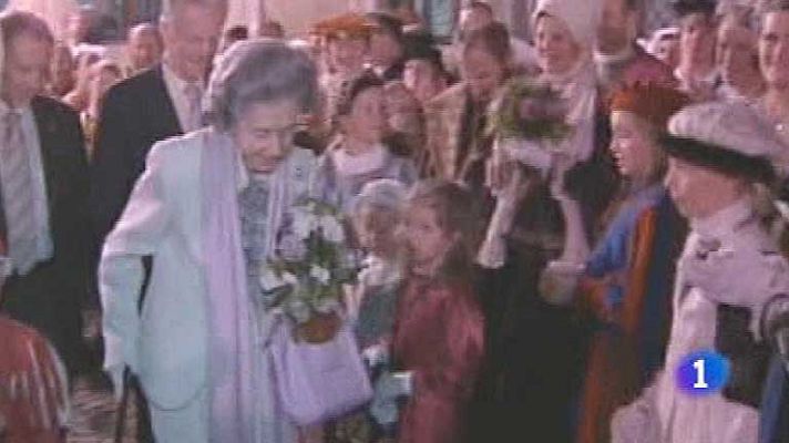 Telediario 1 - La reina Fabiola de Bélgica renuncia a su fundación