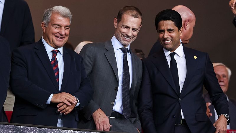 Laporta pide que la Superliga vuelva a la UEFA