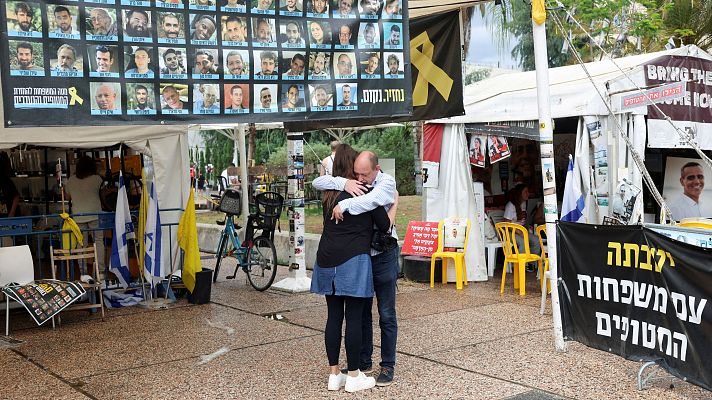 Telediario 1 - Palestinos e israelíes celebran el acuerdo con esperanza y cautela