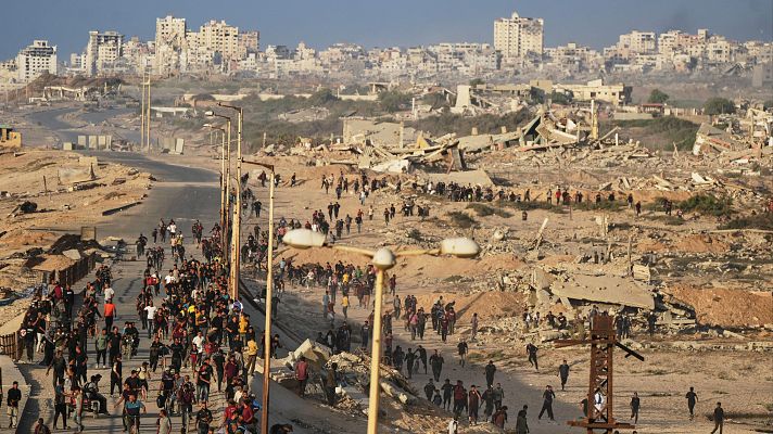 La Franja de Gaza, durante los ataques del Gobierno israelí
