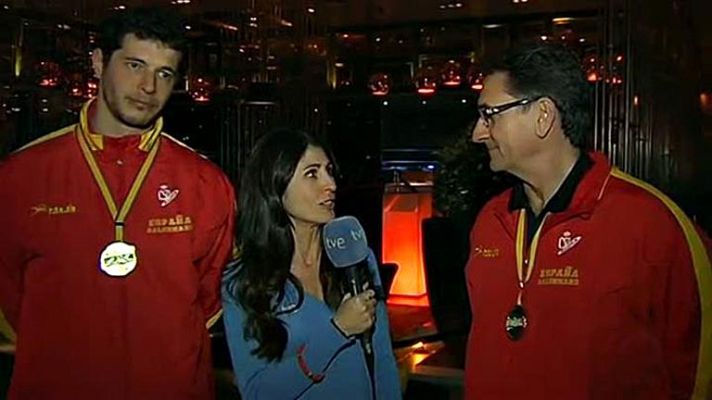 Telediario 1 - Entrerríos y Valero: "Estamos en crisis pero el deporte español está muy sano"