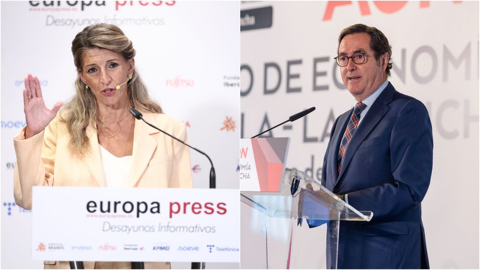 Permiso por fallecimiento de familiar: nuevo choque entre Díaz y Garamendi - Telediario 1 | Ver