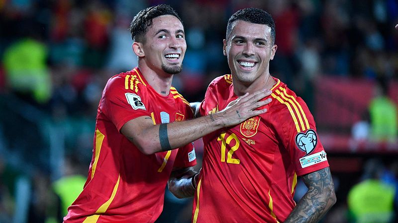 Yeremi Pino pone por delante a España ante Georgia (1-0)