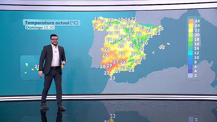 El tiempo - Chubascos y tormentas fuertes en Baleares y litorales de la Comunidad Valenciana y Cataluña