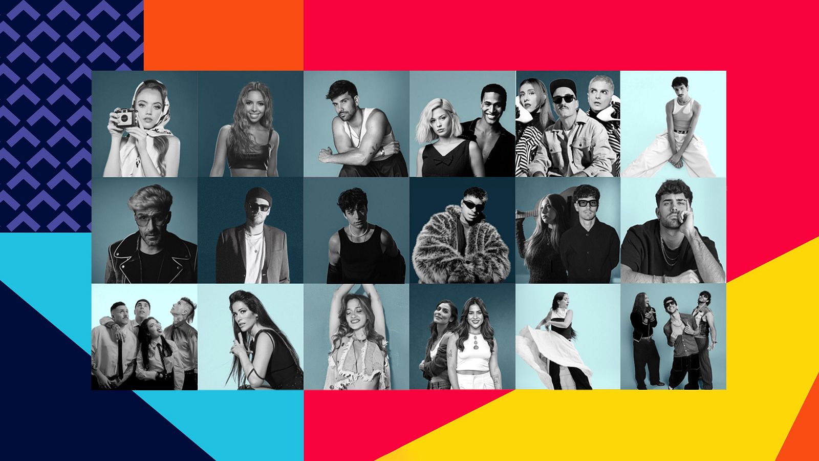 El Benidorm Fest abre sus puertas. La edición más esperada y sorprendente: 18 candidaturas dispuestas a brillar. Una constelación única, icónica y diversa. El cartel que quieres en el festival que quieres. El acontecimiento musical del año está a punto de comenzar.