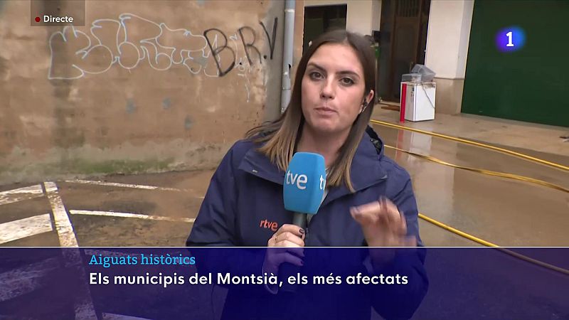 La DANA Alice deixa carrers plens de fang i baixos inundats al Montsià - L'Informatiu | Ver