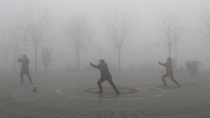 Telediario 1 - Alerta en Pekín por contaminación