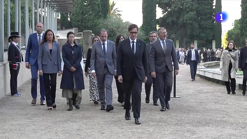 Ofrena floral per l'afusellament de Lluís Companys