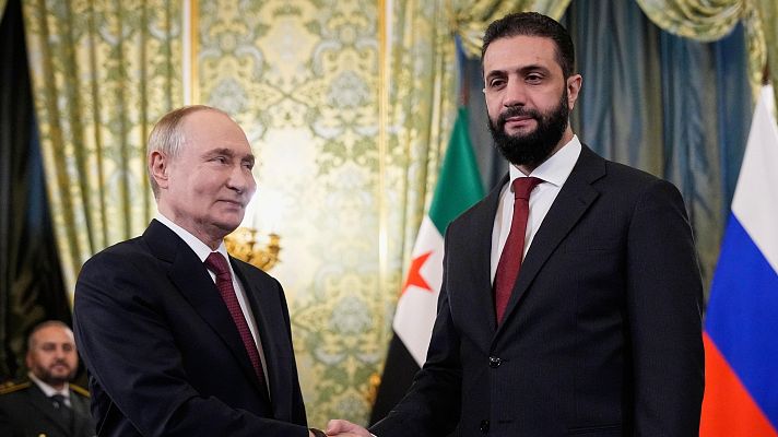 La tarde en 24h - Putin y Al Sharaa se reúnen en Moscú un año después de la caída del régimen sirio de Bachar al Asad