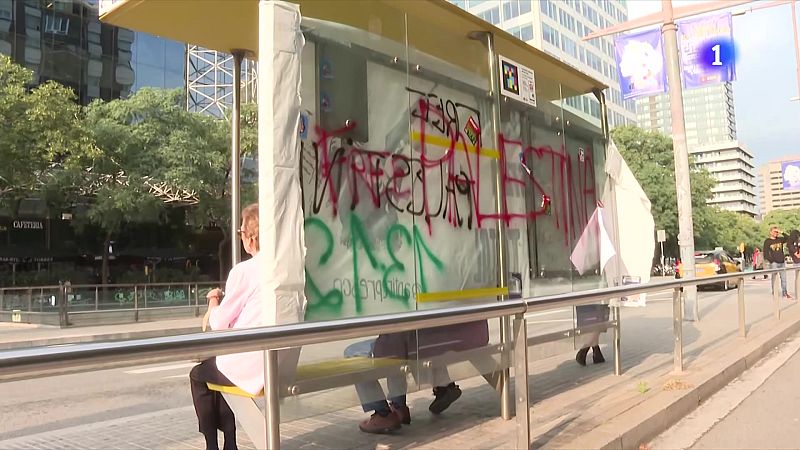 L’endemà de la protesta per Palestina a Barcelona