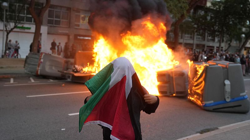 Manifestaciones propalestinas: cargas y disturbios