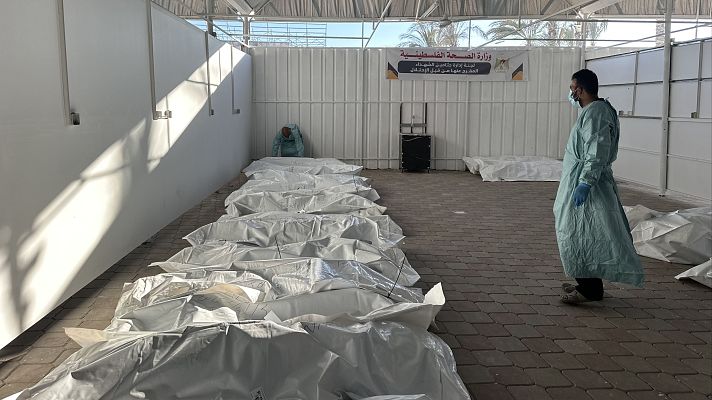 Telediario Matinal - El ministerio de Salud de Gaza denuncia torturas en los cadáveres palestinos devueltos por Israel