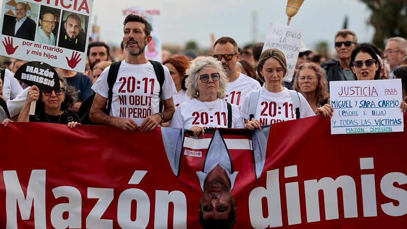 Una de las asociaciones de víctimas de la dana pide que Mazón no acuda al funeral de Estado