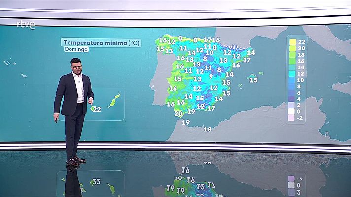 El tiempo - Baja probabilidad de chubascos localmente fuertes en Baleares y, en litorales de Cataluña