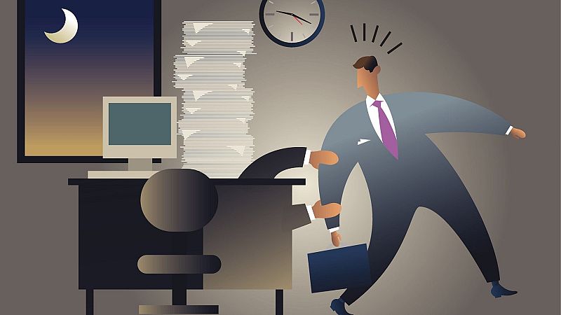 ¿Te quedas más tiempo en el trabajo para terminar una tarea? - Aquí hay trabajo | Ver